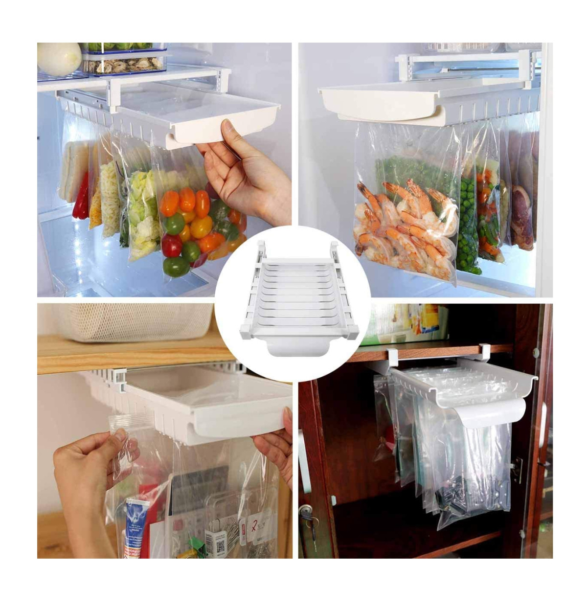 Miniatura 1 de Organizador Nevera + 10 Bolsas Ziplock